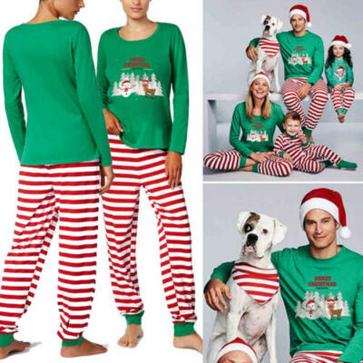 

Family Matching Christmas Pajamas Set Mens Women Baby Kids Sleepwear Nightwear
