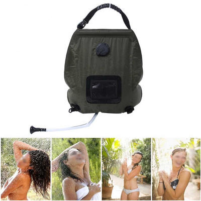 

Greensen Solar Heating Outdoor Showering Water Storage Bag with Shower Tube Storage Pouch