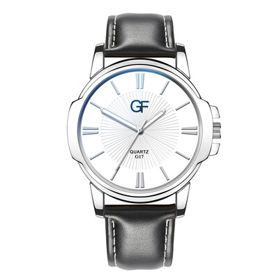 

Gobestart Hot Man Leather Watch Whatever Late Anyway Letter Watches New Pointer glow