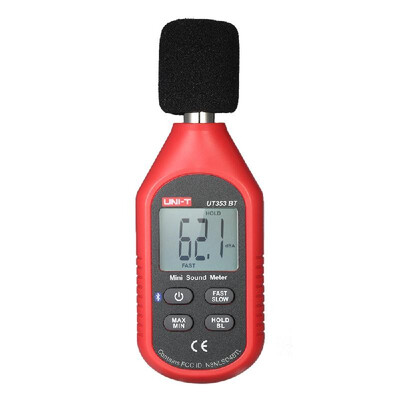 

UNI-T UT353BT Mini LCD Digital Sound Level Meter Noise Measuring Instrument Decibel Monitoring Tester 30-130dB