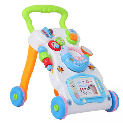 

Greensen Baby Walker Trolley Sit-to-Stand Walker Kid Early Learning Education Water Tank