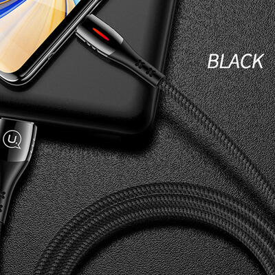 

Smart Type-C Charge Cord Quick Charge USB-C Cable With Auto Shutoff Supports QC 30