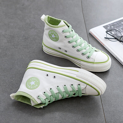 

Canvas shoes womens high-end 2019 new small white shoes summer female students Korean version of Joker tide shoes retro Hong Kong