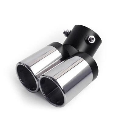 

Universal Car Exhaust Muffler Stainless Steel Tail Pipe Trim Decorative Tip For VW Goft Auto Car