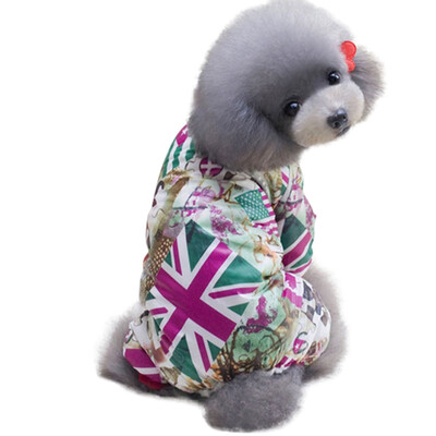 

Autumn Winter Thickening Outfit Pet Dog Clothes Warm Jumpsuit Fashion 4 Legged Coat