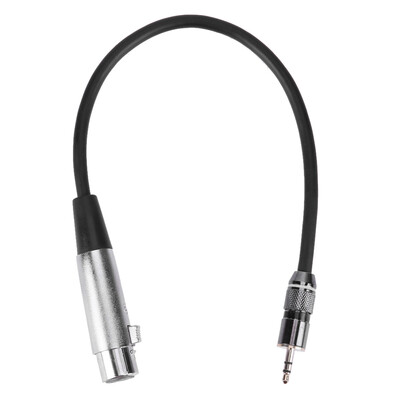 

3pin XLR Female to 35mm TRS Male Cable Audio Adapter Cable Metal Connector