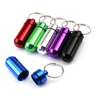 

Portable Mini Multi-use Medicine Storage Box Pill Holder with ChainRandom