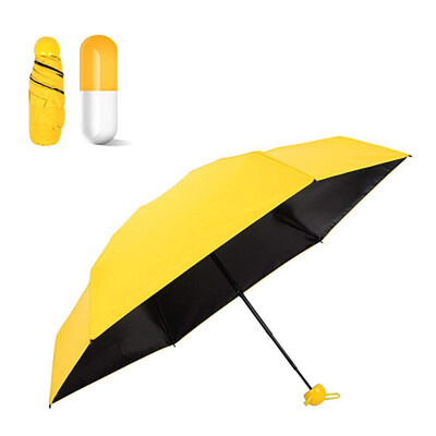 

Outdoor Capsule Umbrella Mini Sunscreen Ultra Light UV Protection 5 Folding Compact Pocket Umbrella