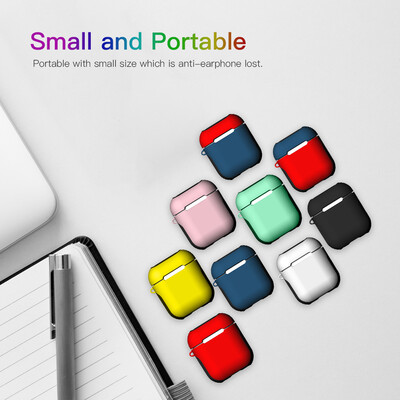 

TPU Silicone Earphone Case Protective Cover for Airpods Shockproof Waterproof Protector for Apple AirPods AirPod Accessories Frost