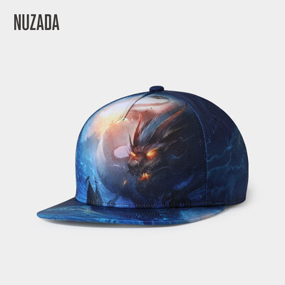 

NUZADA 3D Printing Caps Men Women Couple Hip Hop Cap Spring Summer Autumn High Quality Cotton Material Punk
