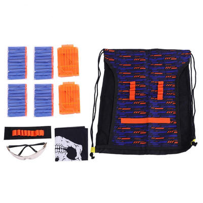 

Greensen Childrens Tactics Backpack Bag Set Cartridge Holder Clip Eye Protector Outdoor Gun Game Kit