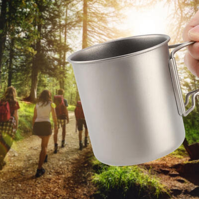 

Greensen 420ML Durable Pure Titanium Water Coffee Beer Cup Drinkware Mug for Home
