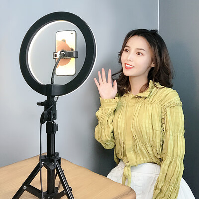 

Photography strange weapon hakutatz 12 inch desktop mobile phone bracket live fill light beauty skinny face artifact network red light female anchor ring camera equipment 2040