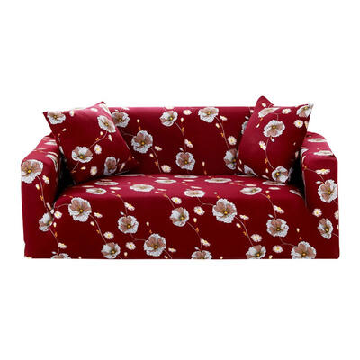 

Simple Floral Print Stretch Tight Wrap Slipcovers Elastic Sofa Couch Cover