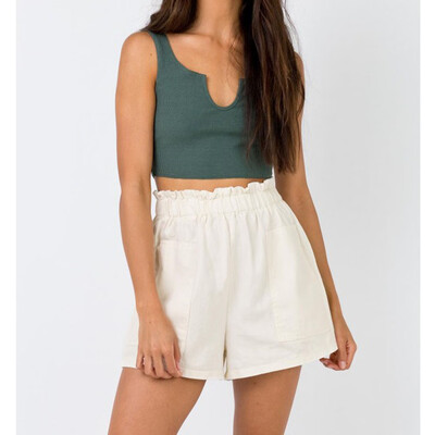 

Women Summer Pants Stylish Loose Shorts Belt Beach High Waist Short Trousers