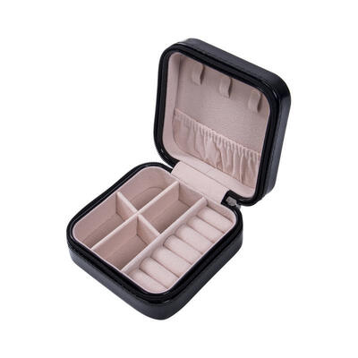 

Portable Mini Faux Leather Jewelry Storage Organizer Box Case Gift Box