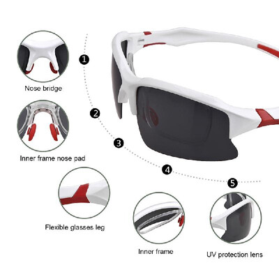 

Sports Eyewear Bike Cycling Glasses Sports Sunglasses UV Polarized Lens for Fishing Golfing Driving Running Eyewear Polarized Glas