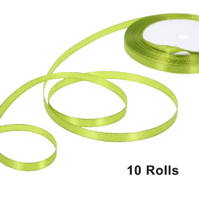 

25 YardsRoll 6mm Width Silk Satin Ribbon DIY Handmade Materials for Home Wedding Party Decorations Invitation Card Gift Wrapping