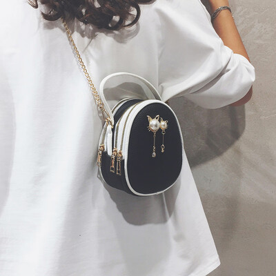 

Female bag 2019 new wave fashion retro handbag wild ins chain shoulder bag net red packet Messenger bag