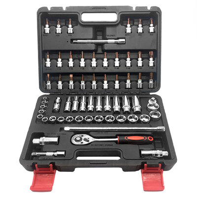 

Fuxing FX329 61 sets of auto repair tool set 10mm series fly ratchet wrench socket set steam protection mechanical repair tool set car kit