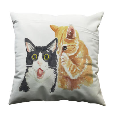 

Cute Rabbit Printed Throw Pillow Case Sofa Chair Car Waist Cushion Cover
