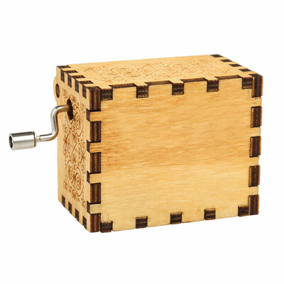 

Vintage Wooden Theme Song Music Box Hand-operated Carved Engraving Music Case Creative Holiday Festival Birthday Gifts Present for