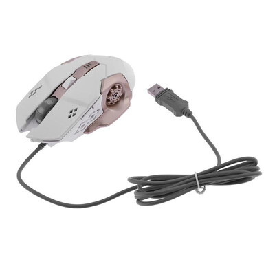 

2400DPI 6 Buttons USB Wired Mechanical Gaming Mouse LED Backlit Game Mice