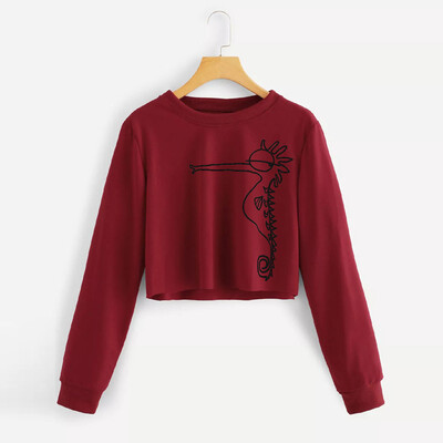 

Starmoon Womens Long Sleeve O Neck Printed Sweatshirt Pullover Tops Blouse