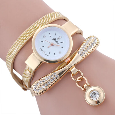 

Yakoo Women Rhinestone Lady Dress Diamond Luxury Bracelet Wristwatch
