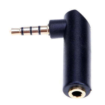 

35mm Male to Female 90 Degree Adapter Audio Mic Stereo Plug Connector
