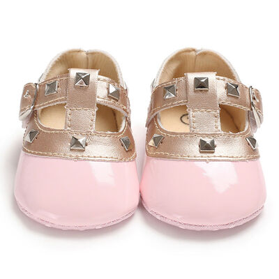 

Newborn Baby Girls Bow Princess Shoes Anti-slip Soft Sole Crib Sneaker Prewalker