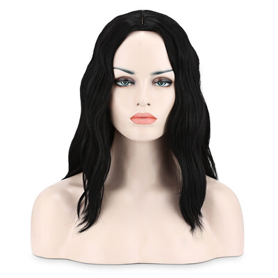 

Women Heat Resistant Medium Middle Parting Wavy Synthetic Wig
