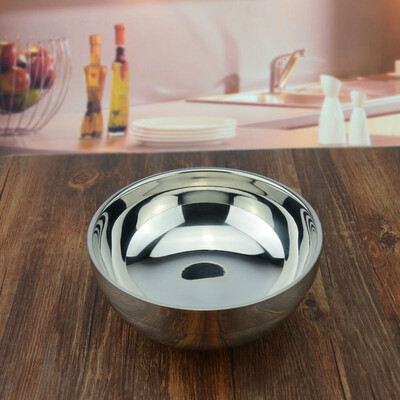 

wholesale retail 18cm1000ml hight quality stainless steel double wall anti-hot Korean bowl picnic tableware 5 pieceslot