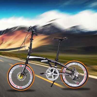 

RT-20 Mini 20in Folding Bike Bicycle SHIMAN0 7 Gears Portable City Sports Bike Mechanical Brakes