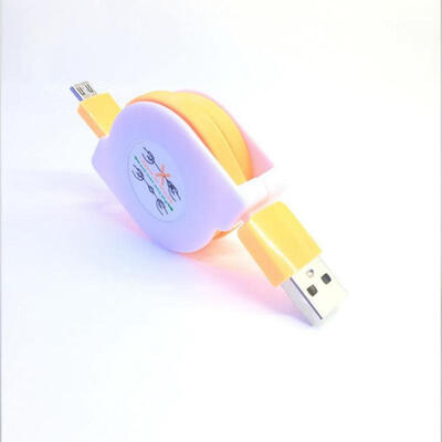 

Micro USB Fast Charge Cord Retractable Charging Cable For Android Phone-1m