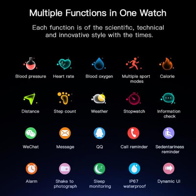 

G20 IP67 Waterproof Bluetooth Heart Rate Blood Pressure Sports Smart Watch