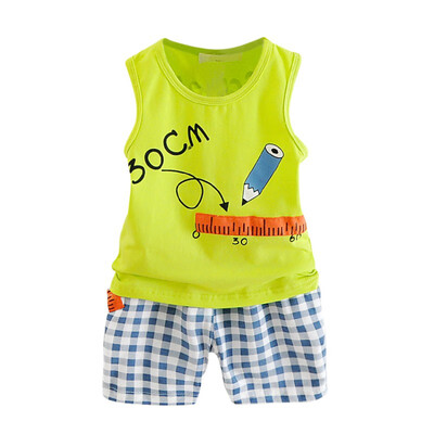 

Baby Boy Clothes Summer Cute Cartoon Newborn Clothes O-Neck TopShort Pant Infantil Boys Clothing Set