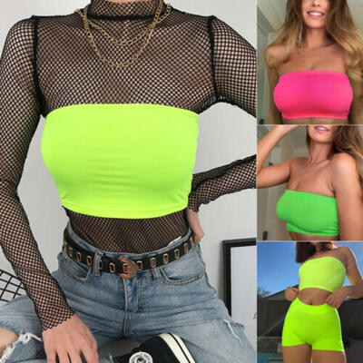 

Womens Sleeveless Summer Bustier Crop Top Vest Casual Tank Tops Blouse T-Shirt