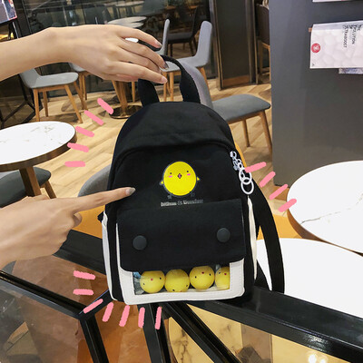 

Ins wind cartoon bag Korean version of high school students backpack bag 2019 new net red girl wild backpack