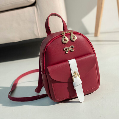 

Tailored Fashion Lady Shoulders Small Backpack Letter Purse Mobile Phone Messenger Bag
