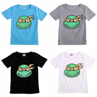 

New Kids Baby Boys Summer Cartoon Short Sleeve T-shirt Tops Clothes 2-7Y