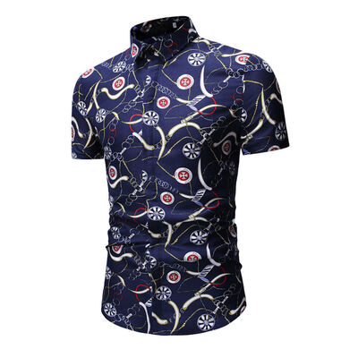 

SUNSIOM Fashion Mens Summer Casual Dress Slim Fit Shirt Short Sleeve Shirts Tops Tee