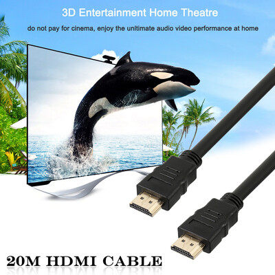 

Magic 20M METRE V14 GOLD HDMI BLACK CABLE LEAD ETHERNET HD DVD LED PS3 XBOX