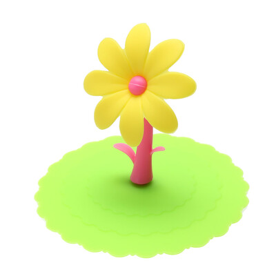 

Sunflower Dustproof Reusable Silicone Cup Lid DIY Insulation Cup Cover