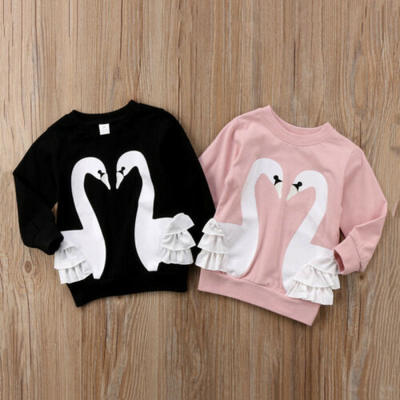 

UKStock Baby Kid Girl Boy Pullover Blouse Cotton Top T Shirt Tee Cartoon Clothes