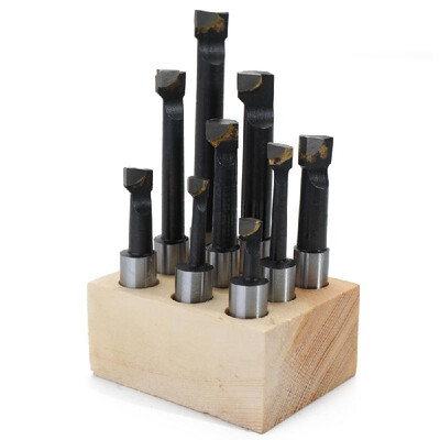 

9PCS 12mm Shank Boring Bar Hard Alloy Carbide Tipped High Accuracy Boring Top Lathe Hole Milling Machine Tool Accessories