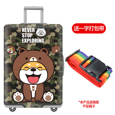 

Ban Zini box cover trolley case cover elastic bag cover dust cover thick wear-resistant check set Hun Machiff dog suitable box cover 30 inch 31 inch 32 inch tro
