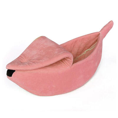 

Cute Banana Shape Pets Bed House Warm Cozy Cat Nest Dog Mat Basket Kennel