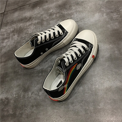 

The new summer 2019 canvas shoes female wild primitive wind ins Korean version of board shoes female ulzzang