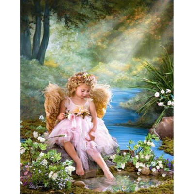 

5D DIY Full Drill Diamond Painting Girl Angel Cross Stitch Embroidery Kits